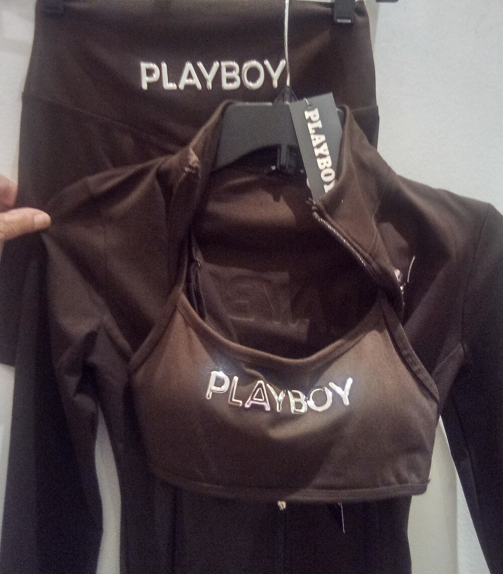 Ladies 3 Pc. Brown Playboy Outfit